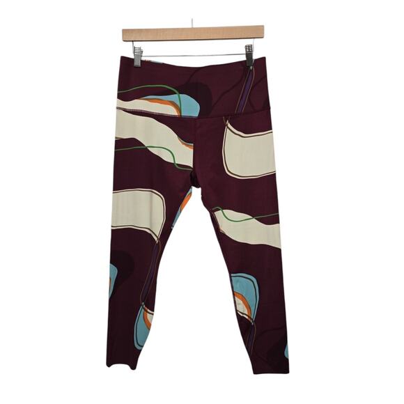 Knix HiTouch High Rise Leggings Arabesque Womens Size XL Athletic Yoga Gym Retro - Picture 1 of 9